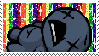 rainbow blue baby; adapted from https://www.tumblr.com/thisdastampdoesnotexist/686319064175525888/blue-baby-from-tboi-on-a-sparkly-rainbow-bg-with